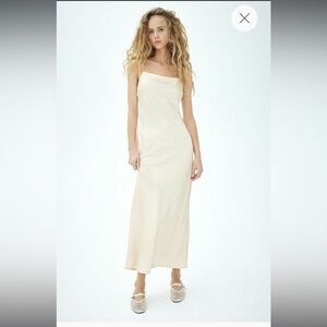 H&M Open-Back Satin Dress